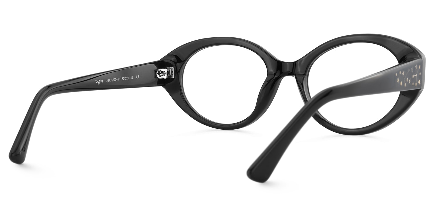 Starlust - Oval Black Eyeglasses
