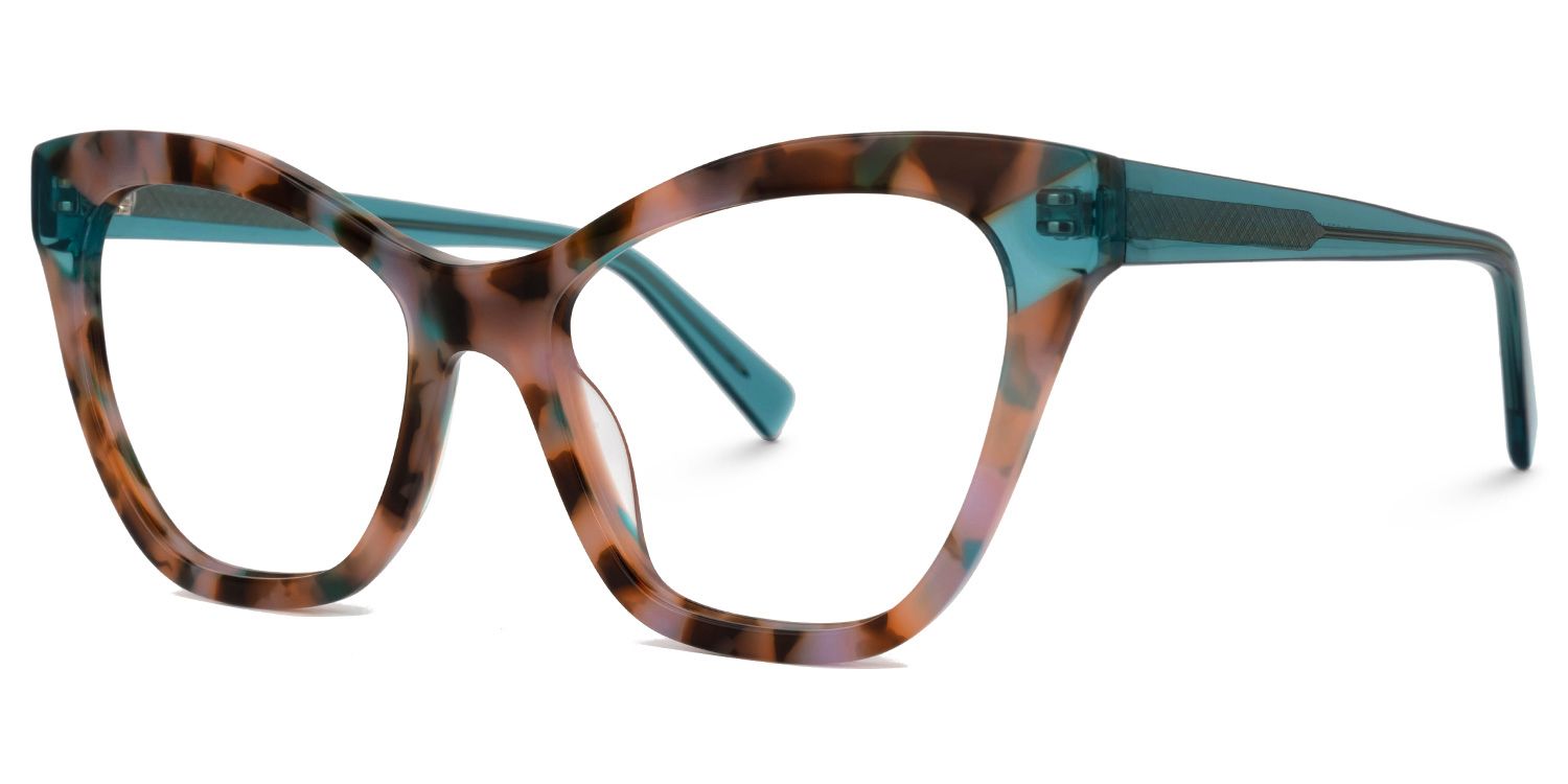 Butta - Cat Eye Pink/Tortoise Eyeglasses | Vooglam Front View