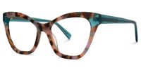 Butta - Cat Eye Pink/Tortoise Eyeglasses | Vooglam Front View