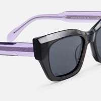 Velora - Cat Eye Grey Sunglasses | Vooglam Design Details