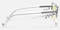 Sabrina - Rectangle Crystal Sunglasses | Vooglam Side View