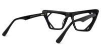 Cadogan - Cat Eye Black Eyeglasses | Vooglam Side View