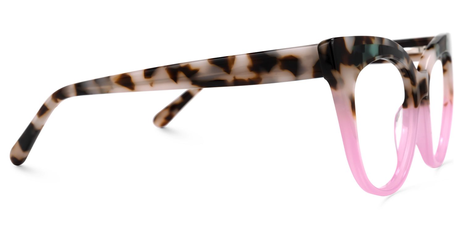 Edythe - Cat Eye Pink/Tortoise Eyeglasses | Vooglam 4