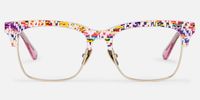 Cosmic - Browline Multicolor Eyeglasses | Vooglam Angle View