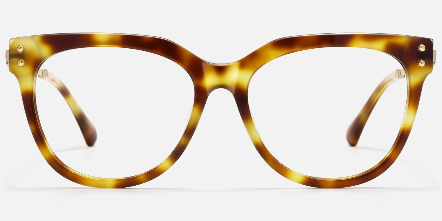 Wander - Cat eye Tortoise Eyeglasses | Vooglam Angle View