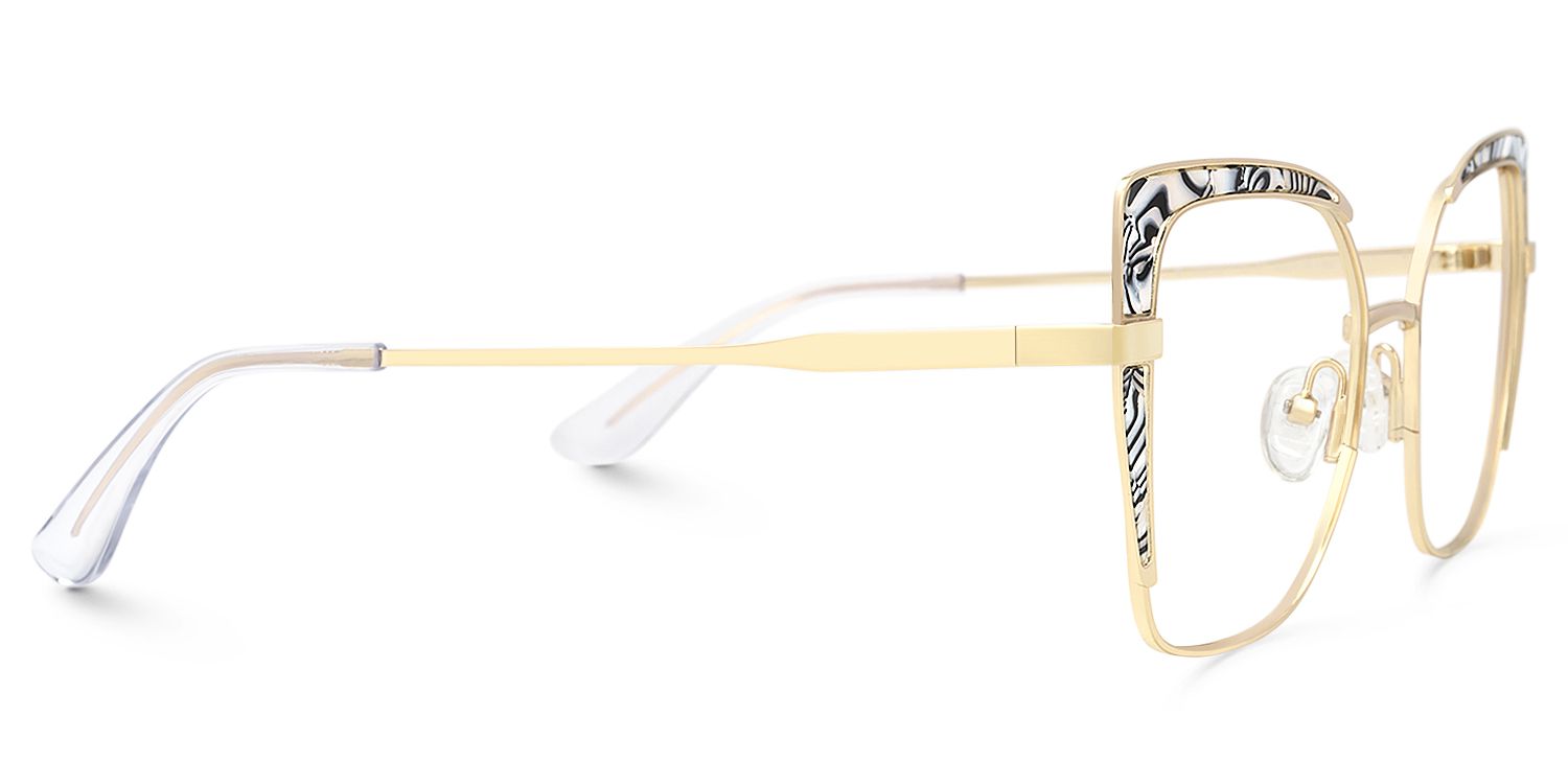Jabilo - Cat Eye Gold Eyeglasses | Vooglam 4