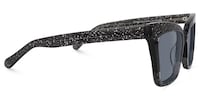 Galarza - Rectangle Black Sunglasses - 5