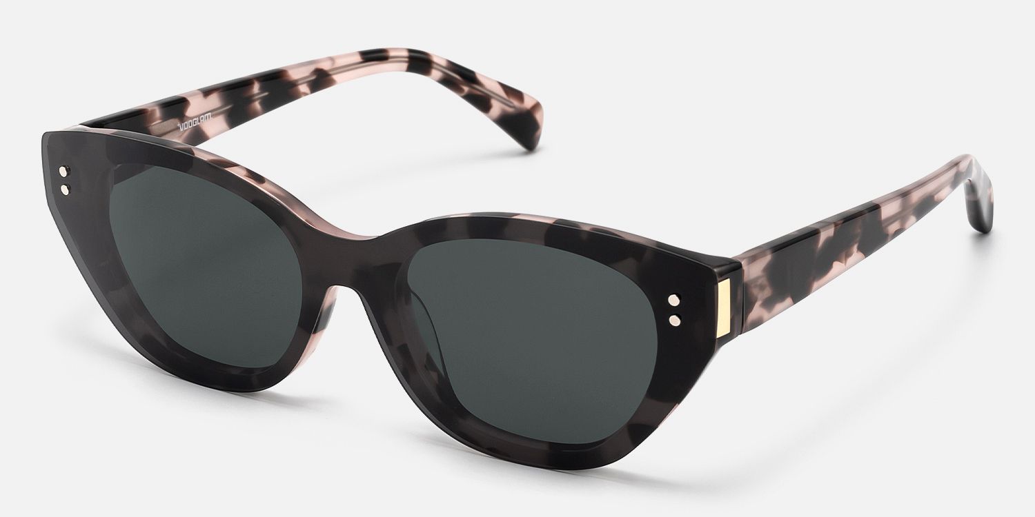 Cicely - Tortoise Cat Eye Sunglasses | Vooglam Front View