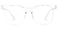 Faina - Square Crystal Eyeglasses | Vooglam Angle View