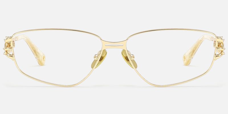 Spine - Geometric Gold Eyeglasses