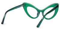Danesha - Cat Eye Green Eyeglasses - 3