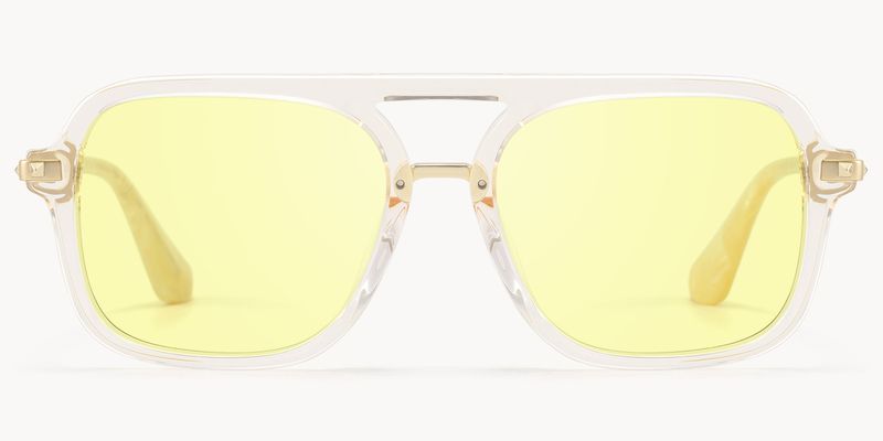 Marfa - Aviator Yellow Sunglasses