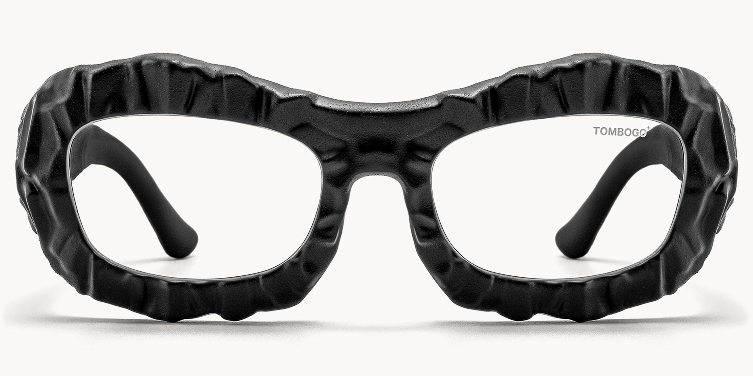 The Geologist - Geometric Black Eyeglasses - 1