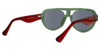 Adnan - Aviator Green Sunglasses | Vooglam Side View