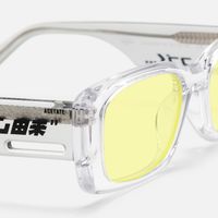 Horizon - Rectangle Crystal Sunglasses | Vooglam Design Details