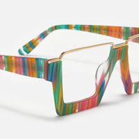 Dardhan - Rectangle Multicolor Eyeglasses | Vooglam Design Details