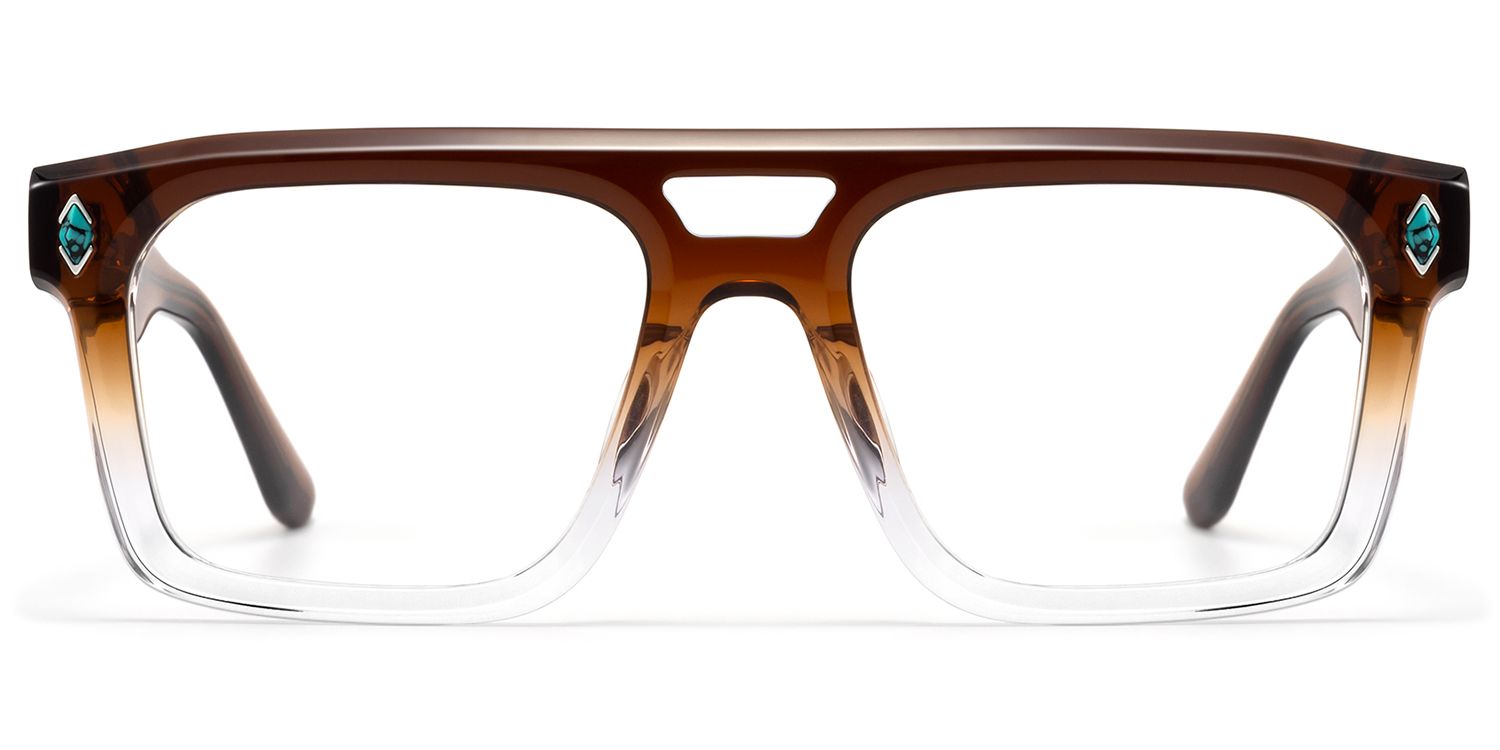 Bastion - Two Tone Double Bridge Glasses | Vooglam Product Details 1