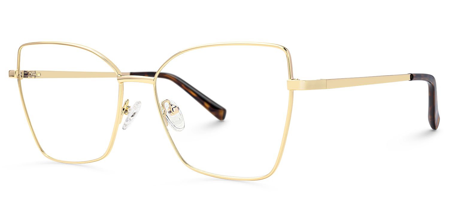 Vantasia - Butterfly Gold Eyeglasses | Vooglam Front View