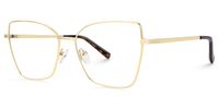 Vantasia - Butterfly Gold Eyeglasses | Vooglam Front View