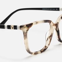 Terra - Square Tortoise Eyeglasses | Vooglam Design Details