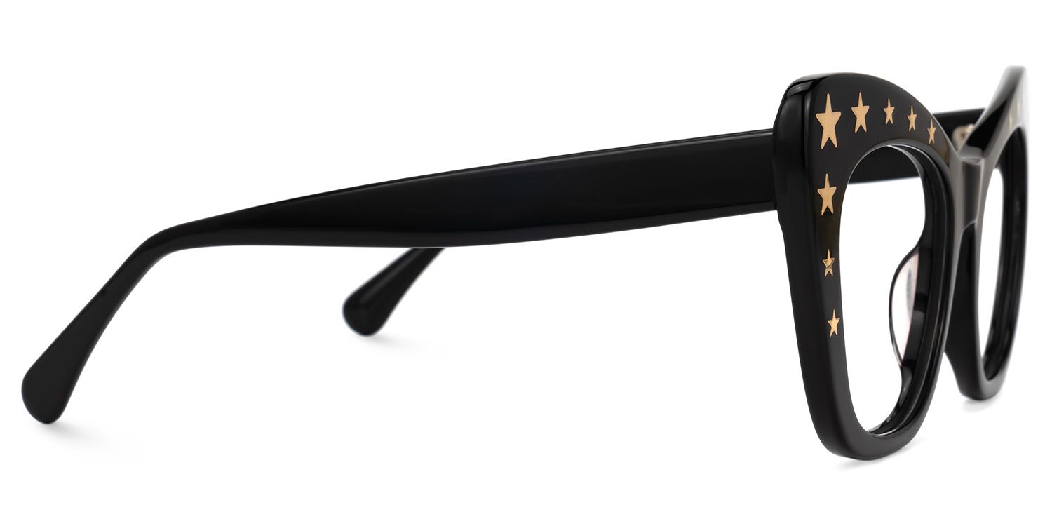Adoracion - Butterfly Black Eyeglasses | Vooglam 4