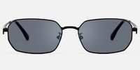 Aether - Geometric Black Sunglasses | Vooglam Angle View