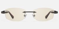 Fracture - Light Brown Tint Spike Sunglasses | Vooglam Angle View