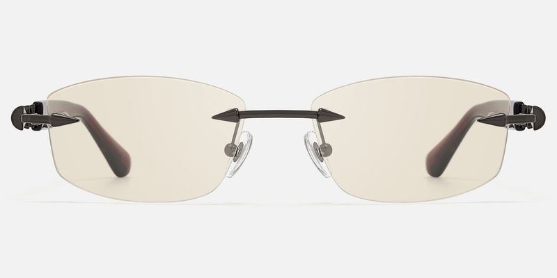 Fracture - Rectangle Red Sunglasses