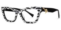 Wild Beat - Square Pattern Eyeglasses | Vooglam Front View