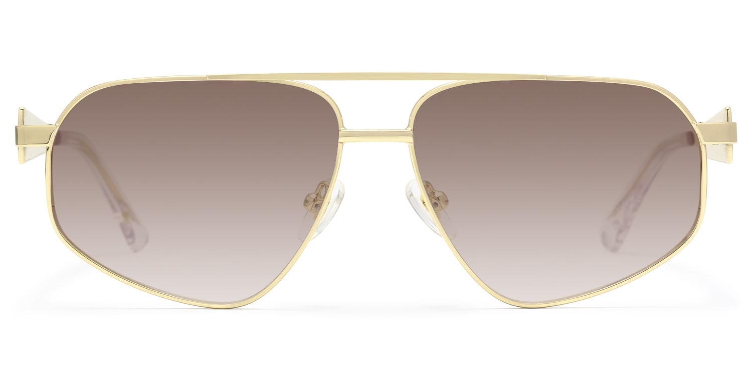 Trance - Aviator Gold Sunglasses - 1