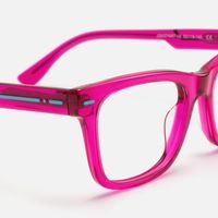 Ether - Square Purple Eyeglasses | Vooglam Design Details