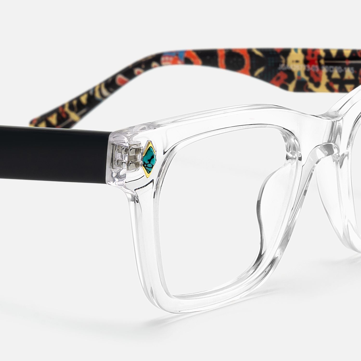 Adinkra - Square Transparent Eyeglasses product detail 4