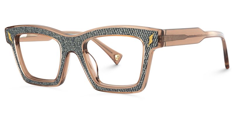 Ganya - Square Brown Eyeglasses