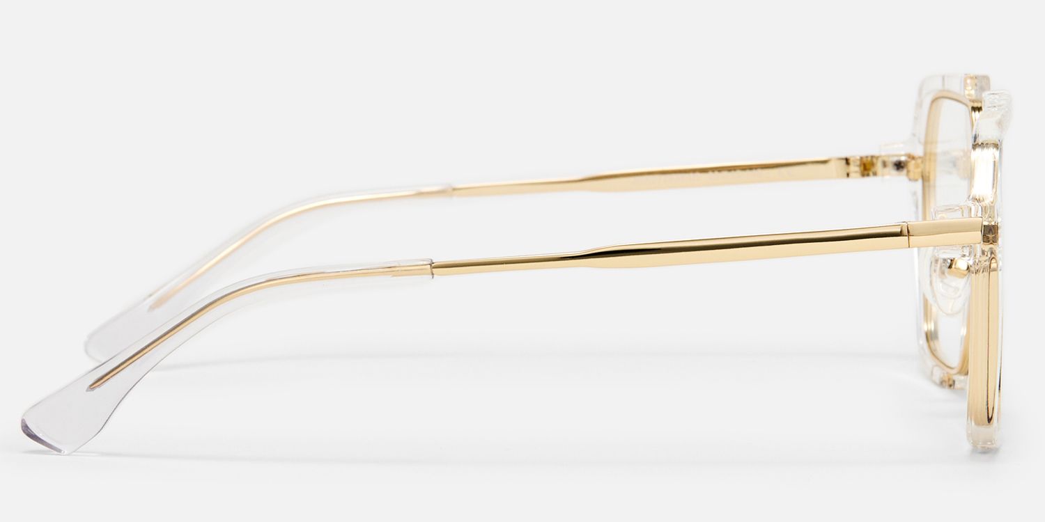 Porsha - Aviator Crystal Eyeglasses | Vooglam Side View