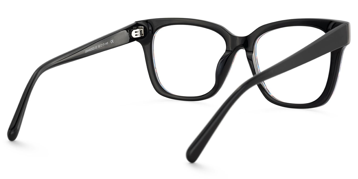 Laisha - Square Multicolor Eyeglasses | Vooglam Side View