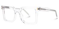 Nadie - Square Crystal Eyeglasses | Vooglam Front View