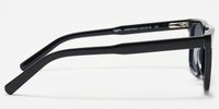 Charlotte - Rectangle Black Sunglasses | Vooglam Side View