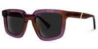 Davu - Geometric Purple Sunglasses | Vooglam Front View