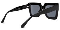 Charisse - Square Black Sunglasses | Vooglam Side View