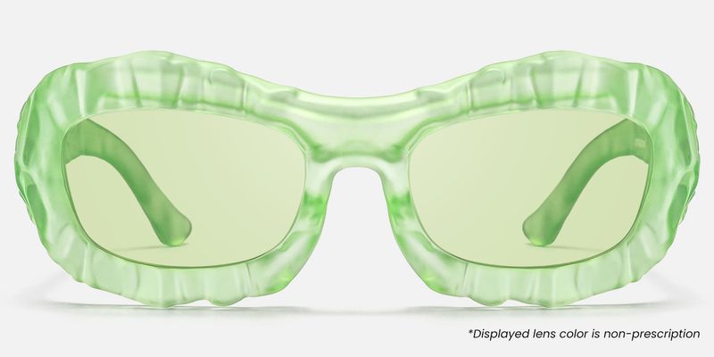 The Geologist - Geometric Green Sunglasses
