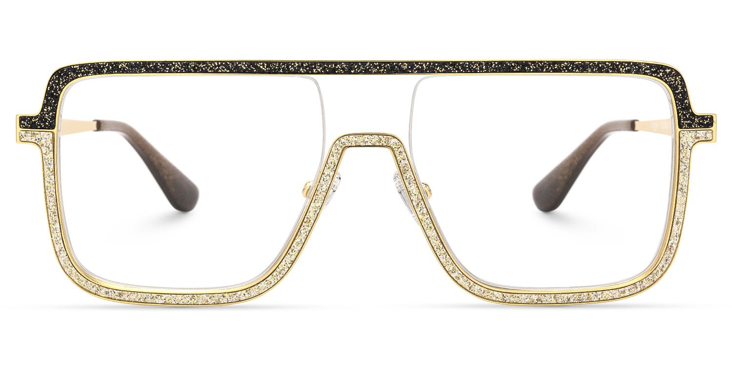 Padraic - Aviator Gold Eyeglasses | Vooglam Angle View