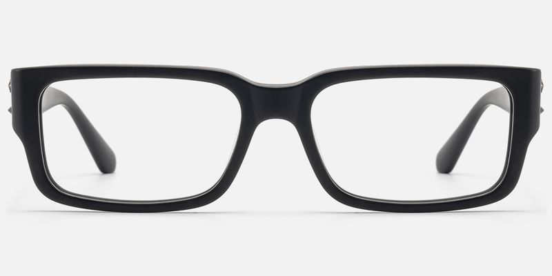 Drexen - Matte Black Acetate Rectangle Frames | Vooglam