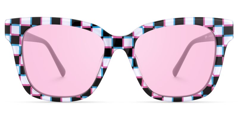 Laisha - Square Pattern Sunglasses