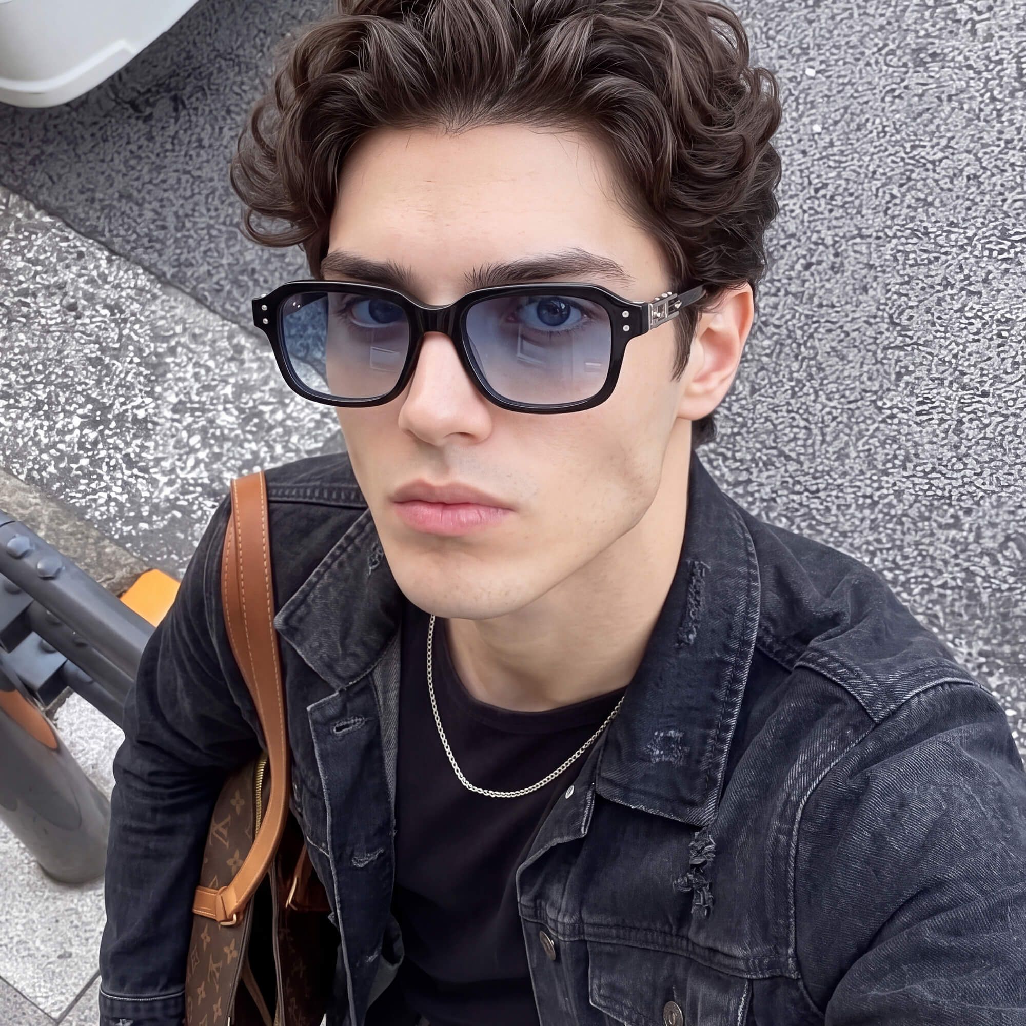 Vooglam Street Style in Real Life: Anacortes - Silver Mirrored Horn Rim Guitar Shades by Vooglam