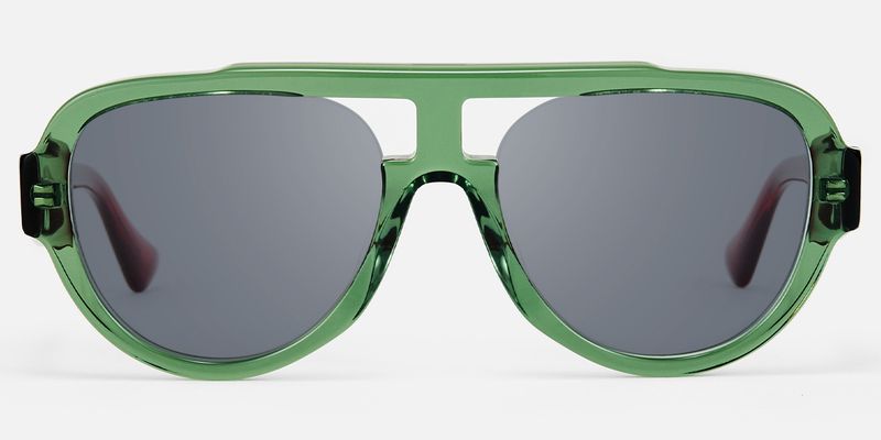 Adnan - Aviator Green Sunglasses