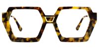 Eachna - Geometric Tortoise Eyeglasses | Vooglam Angle View