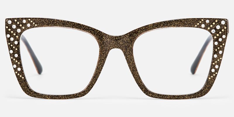 Glitz - Cat Eye Brown Eyeglasses