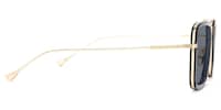 Alvira - Aviator Black/Gold Sunglasses - 4