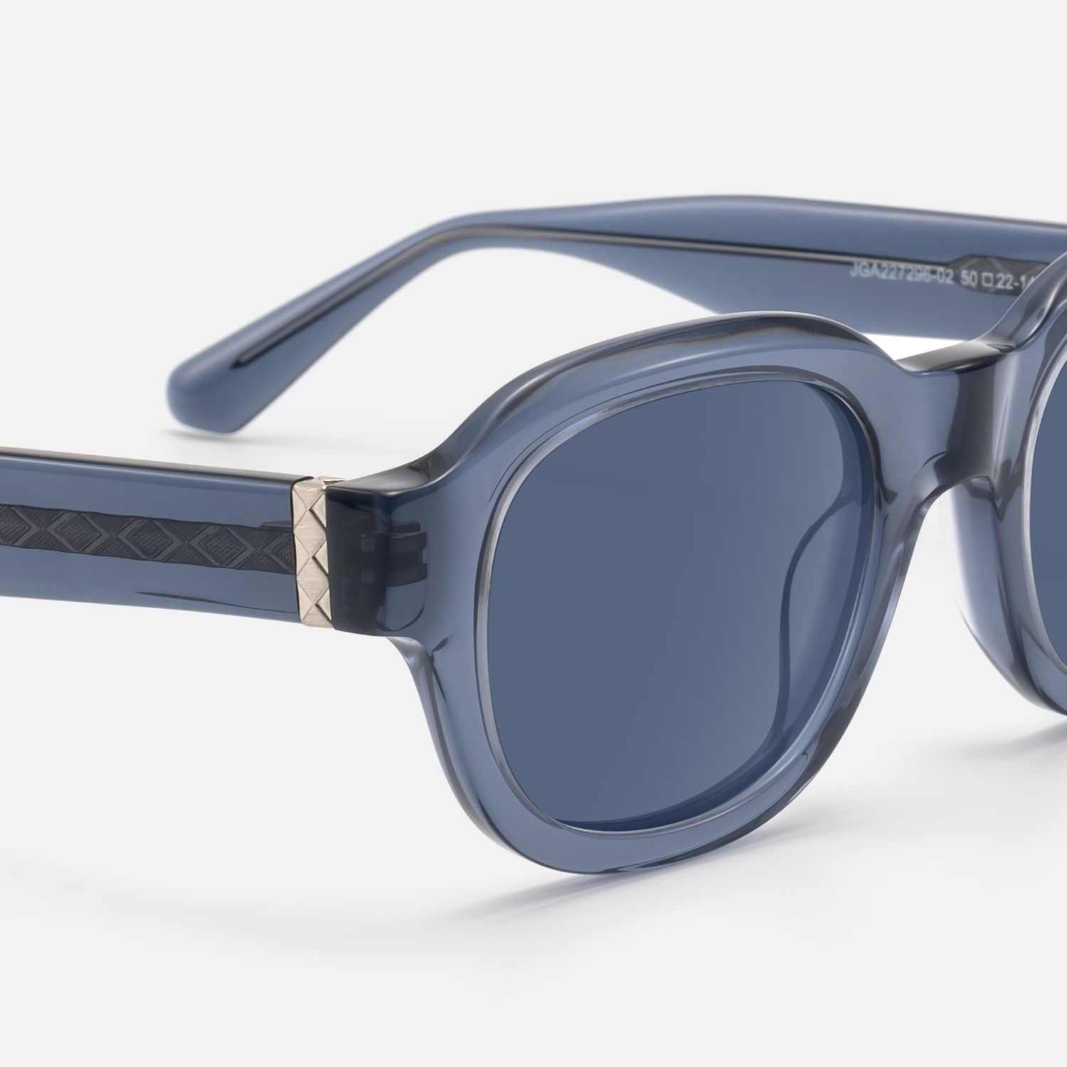 Eerie - Dark Blue Tinted Diamond Pattern Shades | Vooglam Design Details