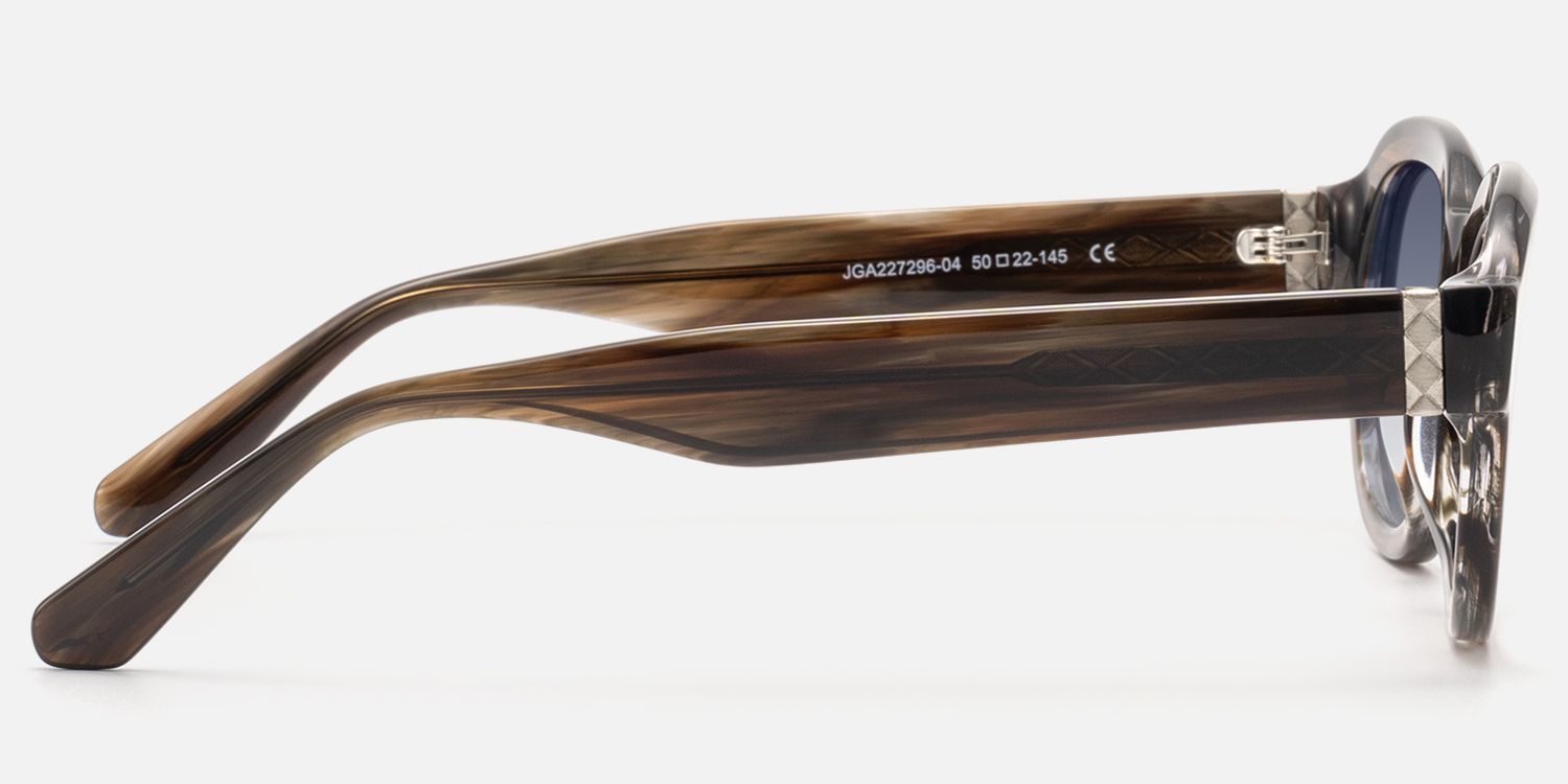 Eerie - Wood Grain Blue Gray Gradient Shades | Vooglam Side View